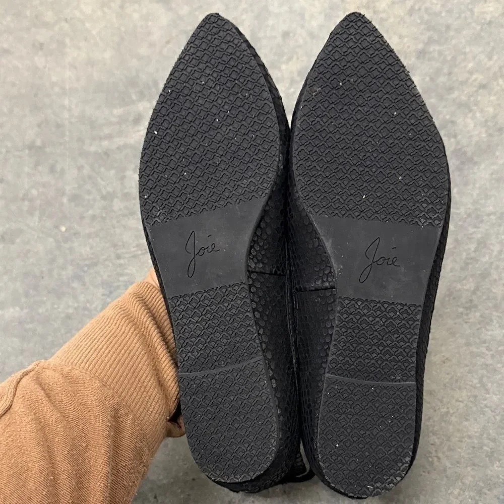 Joie Black Textured Flats - Picture 4 of 4